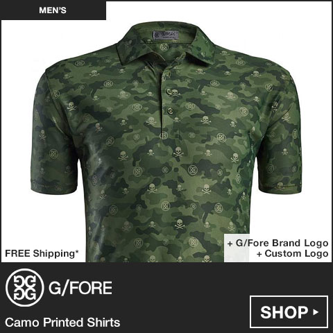 G/FORE Camo Printed Golf Shirts