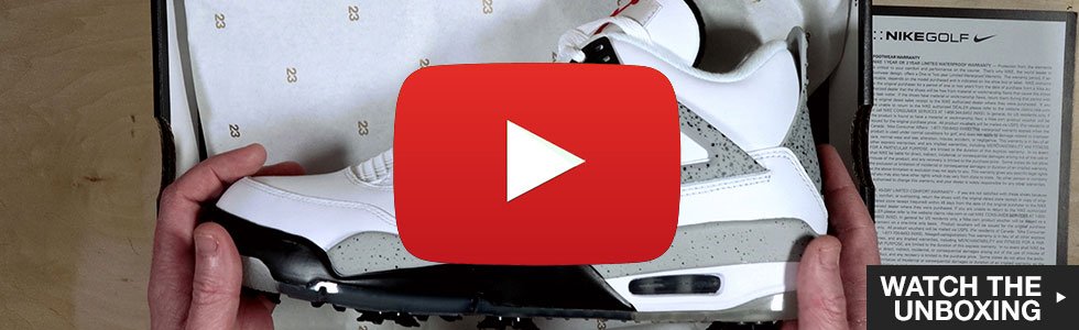 Nike Jordan Retro IV G NRG Golf Shoes Unboxing