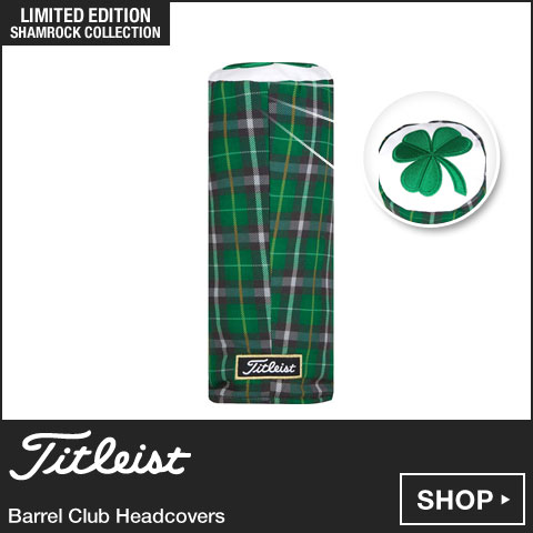 Titleist Barrel Golf Club Headcovers - Limited Edition Shamrock