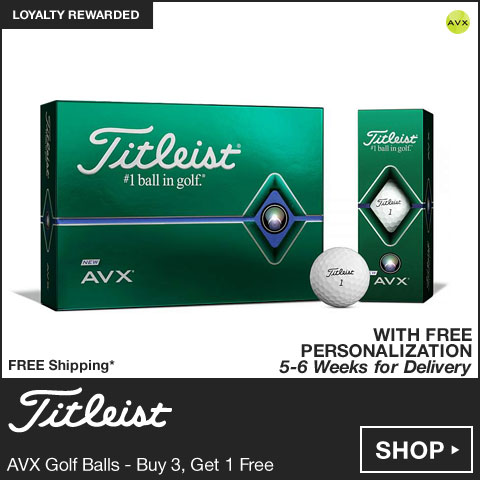 Titleist AVX Golf Balls - Buy 3, Get 1 Free - FREE PERSONALIZATION