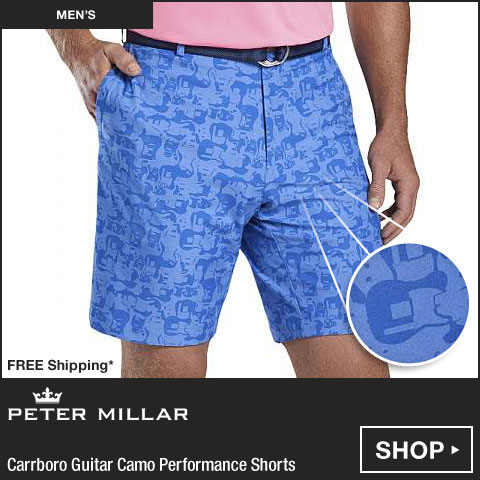 Peter Millar Carrboro Guitar Camo Performance Golf Shorts