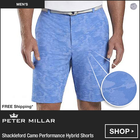 Peter Millar Shackleford Camo Performance Hybrid Golf Shorts