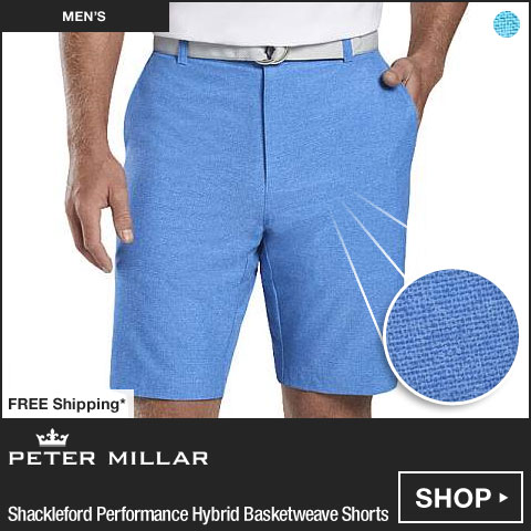 Peter Millar Shackleford Performance Hybrid Basketweave Golf Shorts