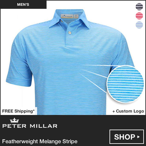 Peter Millar Featherweight Melange Stripe Golf Shirts