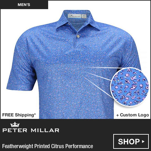 Peter Millar Featherweight Printed Citrus Performance Golf Shirts