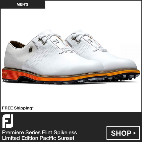 FJ Premiere Series Flint Spikeless Golf Shoes - Limited Edition Pacific Sunset