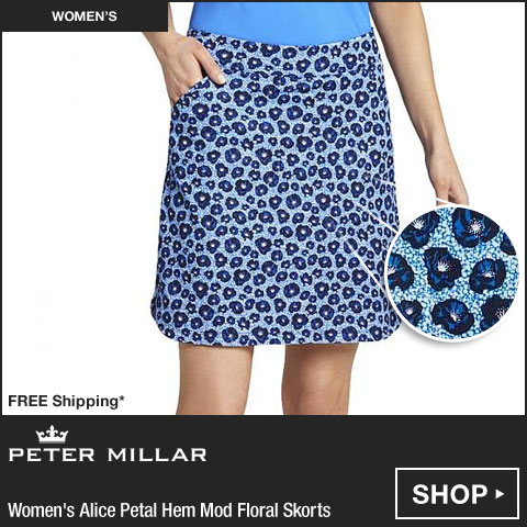 Peter Millar Women's Performance Alice Petal Hem Mod Floral Golf Skorts at Golf Locker