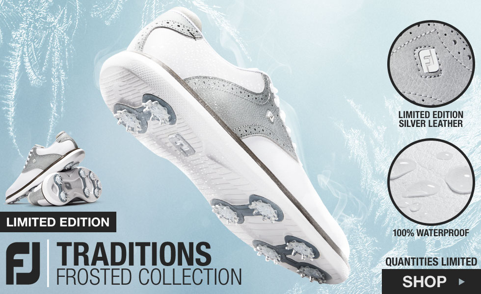 New FJ Traditions Golf Shoes - Limited Edition Frosted Collection at Golf Locker