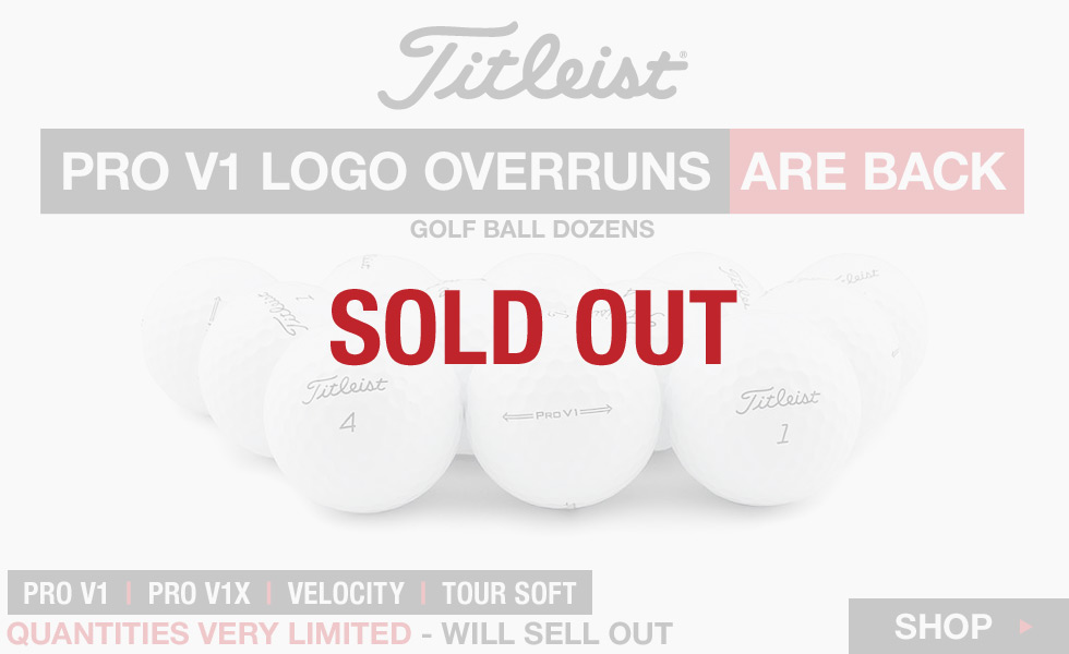 Titleist Logo Overrun Golf Ball Dozens at Golf Locker