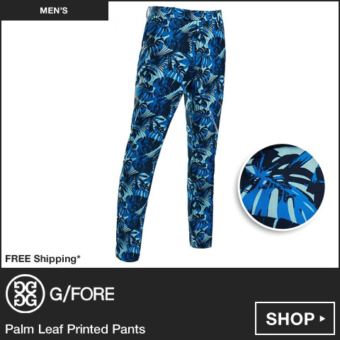 G/FORE Palm Leaf Printed Golf Pants