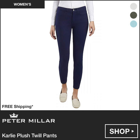 Peter Millar Women's Karlie Plush Twill Golf Pants