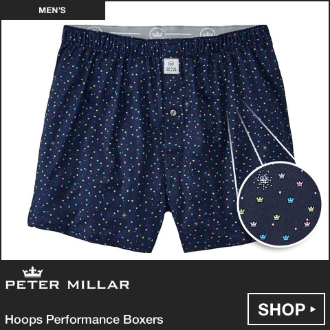 Peter Millar Hoops Performance Boxers at Golf Locker