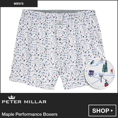 Peter Millar Maple Performance Boxers at Golf Locker