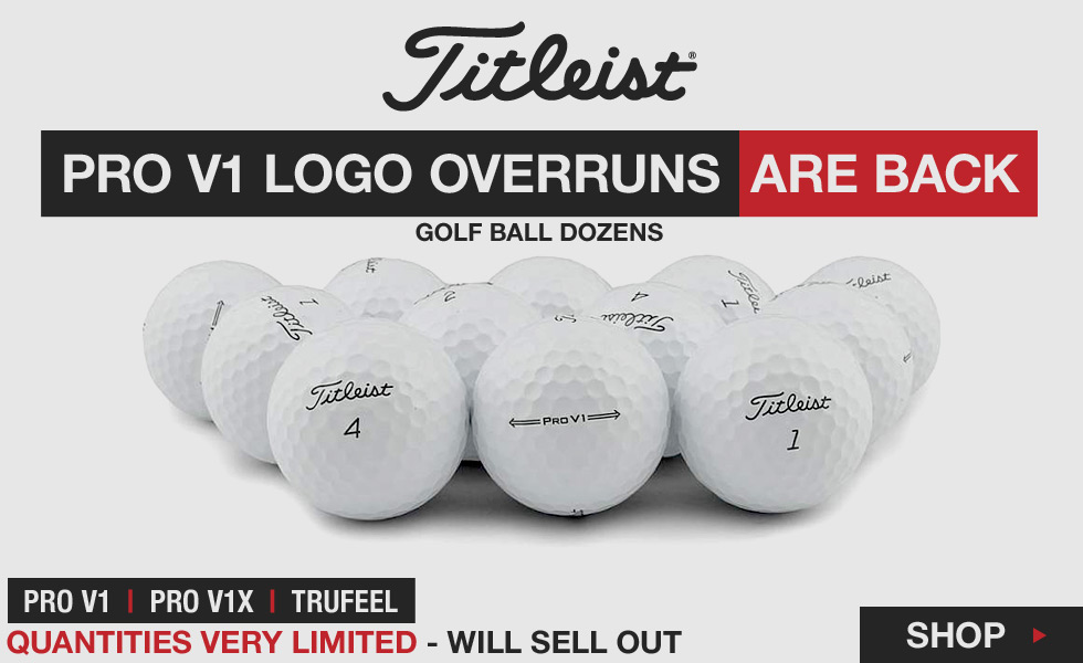 Titleist Logo Overrun Golf Ball Dozens at Golf Locker