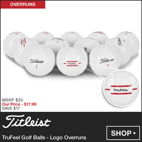 Titleist 	TruFeel Golf Balls - Logo Overruns