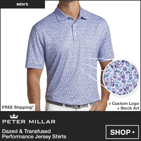 Peter Millar Dazed & Transfused Performance Jersey Golf Shirts at Golf Locker