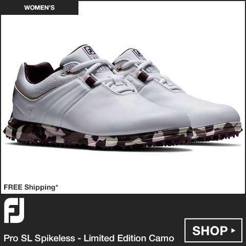 FJ Pro SL Women's Spikeless Golf Shoes - Limited Edition Camo at Golf Locker