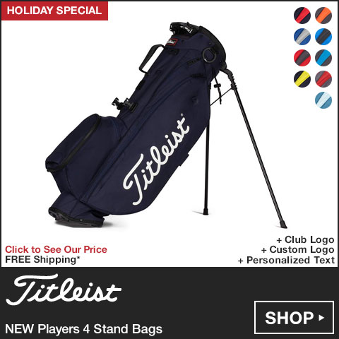 Titleist NEW Players 4 Stand Golf Bags - HOLIDAY SPECIAL at Golf Locker