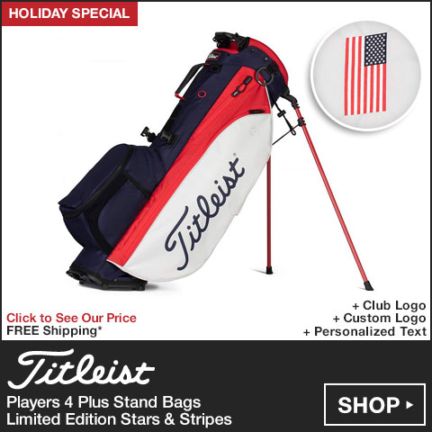 Titleist Players 4 Plus Stand Golf Bags - Limited Edition Stars & Stripes - HOLIDAY SPECIAL at Golf Locker