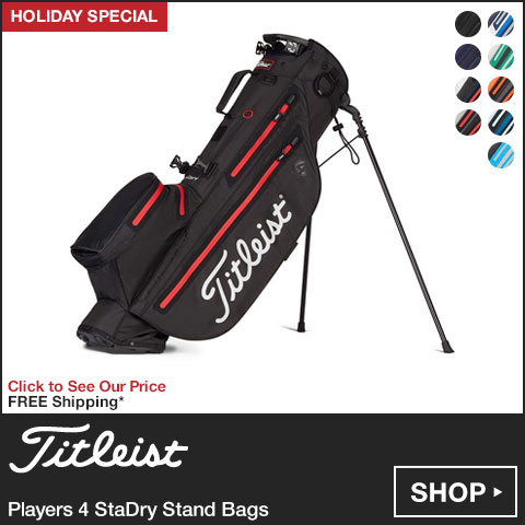 Titleist Players 4 StaDry Stand Golf Bags - HOLIDAY SPECIAL at Golf Locker