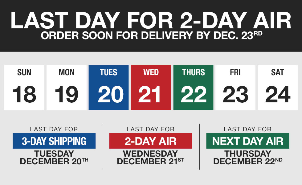 Final Week for Christmas Delivery at Golf Locker