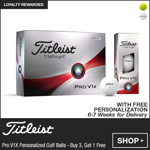 Titleist Pro V1X Personalized Golf Balls - Buy 3, Get 1 Free