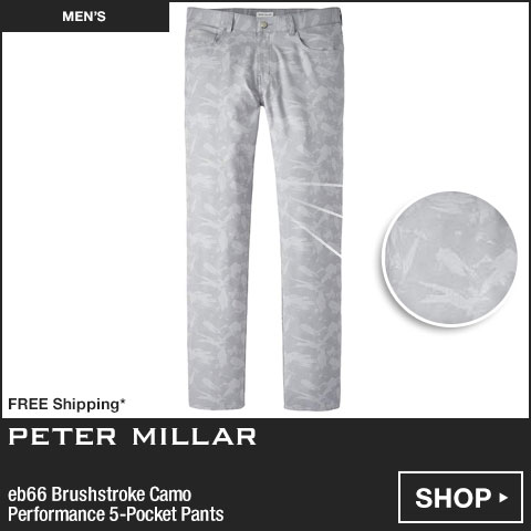 Peter Millar eb66 Brushstroke Camo Performance 5-Pocket Pants at Golf Locker