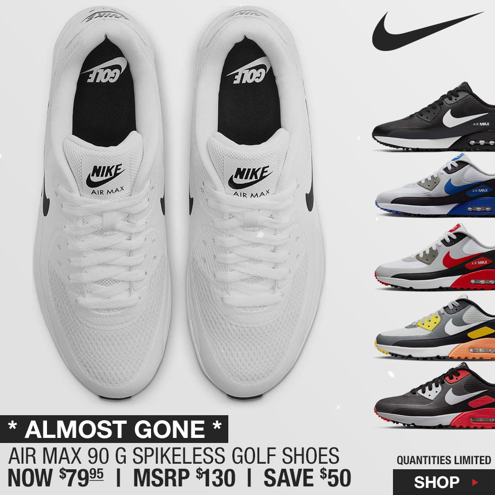 Nike Air Max 90 G Spikeless Golf Shoes - ON SALE at Golf Locker