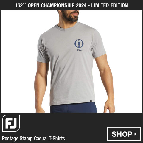 FJ 152nd Open Championship 2024 Postage Stamp Casual T-Shirts at Golf Locker