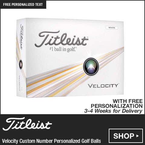 Titleist Velocity Custom Number Personalized Golf Balls at Golf Locker