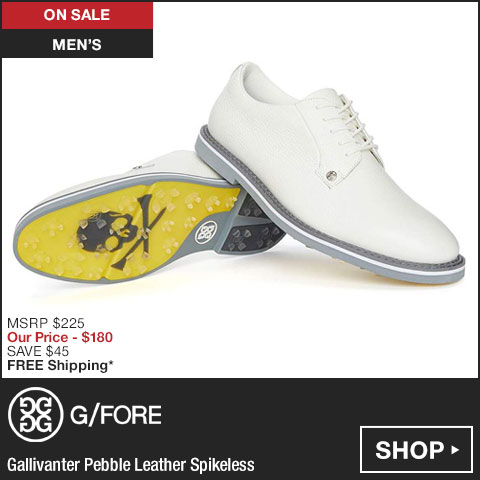 G/FORE Gallivanter Pebble Leather Spikeless Golf Shoes - ON SALE at Golf Locker