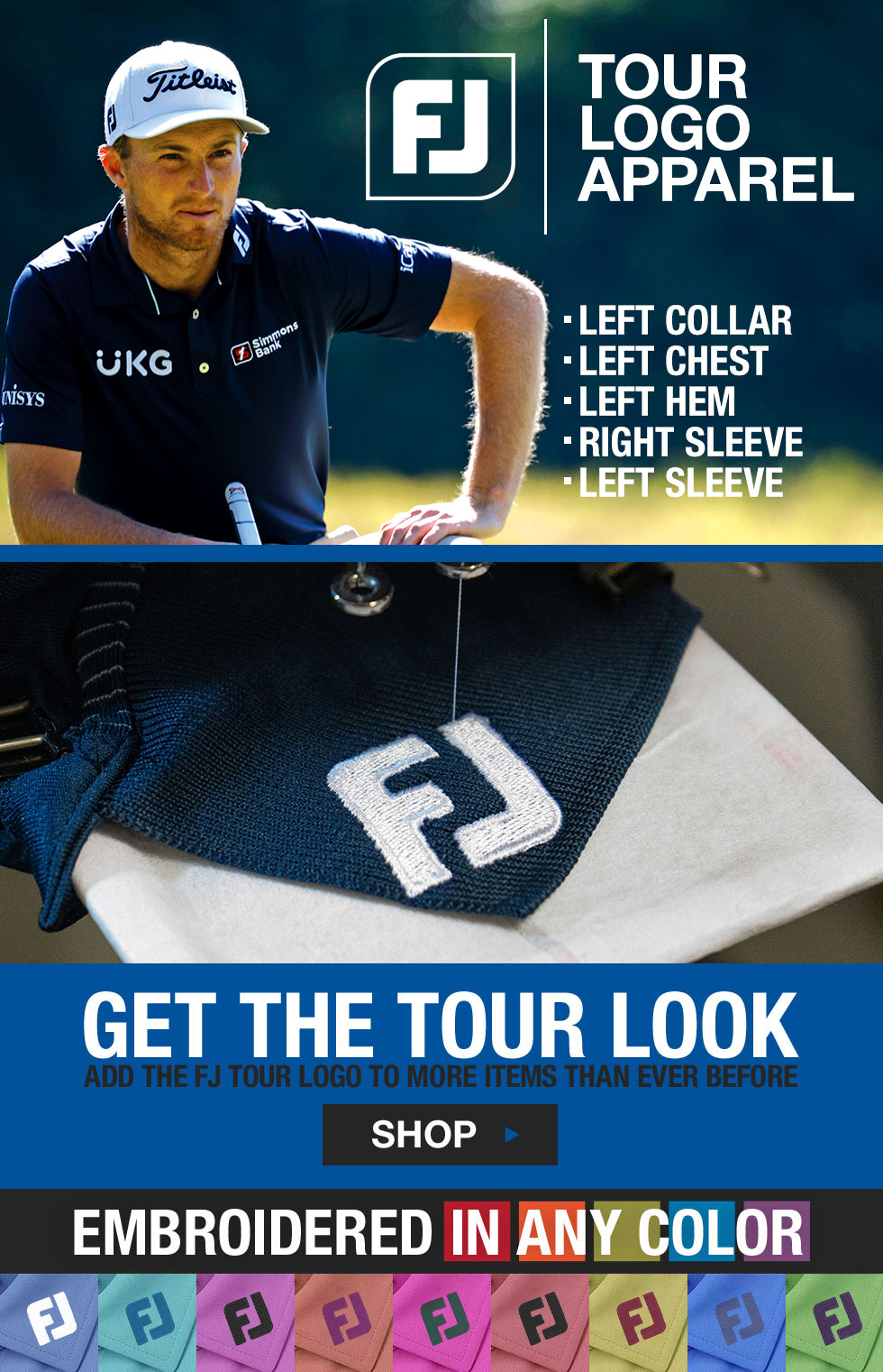 FJ Tour Logo Apparel at Golf Locker