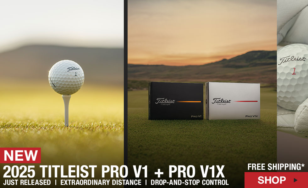 New 2025 Titleist Pro V1 and Pro V1X Golf Balls at Golf Locker