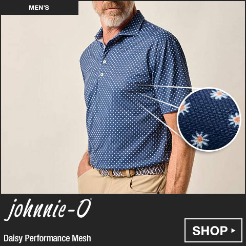 Johnnie-O Daisy Performance Mesh Golf Shirts at Golf Locker