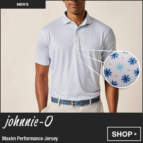 Johnnie-O Maxim Performance Jersey Golf Shirts at Golf Locker