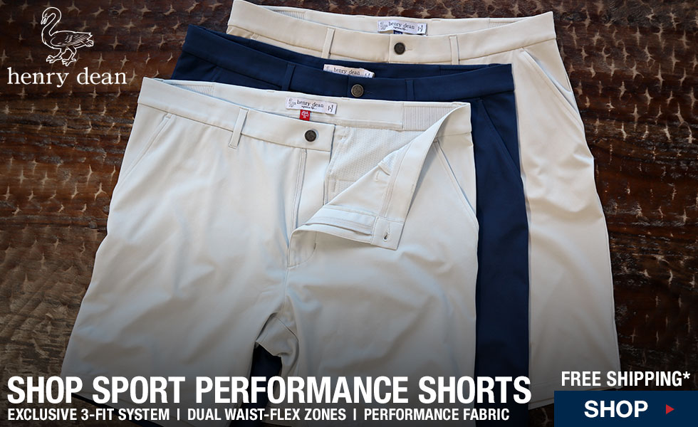 henry dean Sport Performance Golf Shorts at Golf Locker