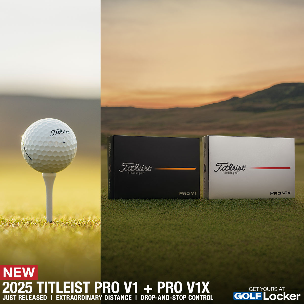 New 2025 Titleist Pro V1 and Pro V1X Golf Balls