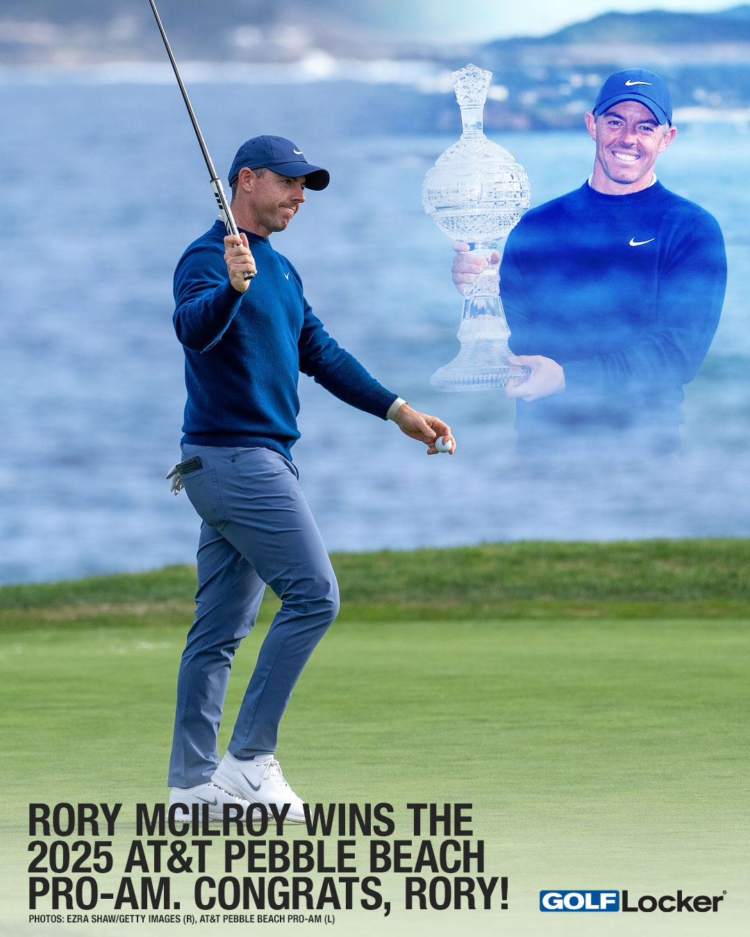 Rory McIlroy Wins the 2025 AT&T Pebble Beach Pro-Am. Congrats, Rory!