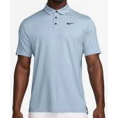 Nike Tour Dri-FIT Solid Golf Shirts - HOLIDAY SPECIAL in Light armory blue