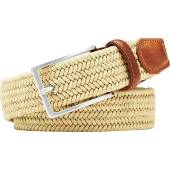 Peter Millar Waxed Braided Golf Belts in Khaki