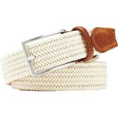 Peter Millar Waxed Braided Golf Belts in Stone