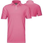 FootJoy ProDry Lisle Solid Self Collar Golf Shirts - Athletic Fit - FJ Tour Logo Available in Flamingo