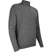 johnnie-o Prep-Formance Vaughn Quarter-Zip Golf Pullovers in Black with tonal stripes