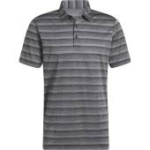 Adidas Two Color Stripe Golf Shirts in Black with grey four stripes