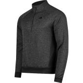 Adidas Color Block DWR Quarter-Zip Golf Pullovers - ON SALE in Dark grey six with black accents