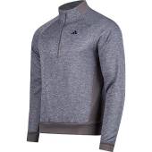 Adidas Color Block DWR Quarter-Zip Golf Pullovers in Collegiate navy with grey accents