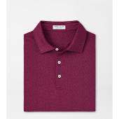 Peter Millar Beer Garden Performance Jersey Golf Shirts in Pomegranate red