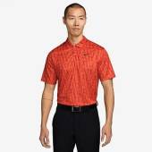 Nike Dri-FIT Victory+ Longleaf Golf Shirts in Picante red