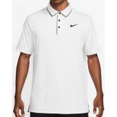 Nike Dri-FIT Tour Piping Golf Shirts - HOLIDAY SPECIAL in White with black