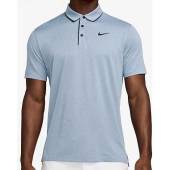 Nike Dri-FIT Tour Piping Golf Shirts - HOLIDAY SPECIAL in Light armory blue